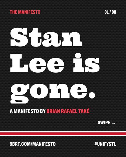 Slide 1: Stan Lee is gone.