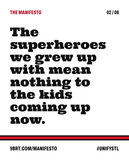 Slide 2: The superheroes we grew up with mean nothing to the kids coming up now.