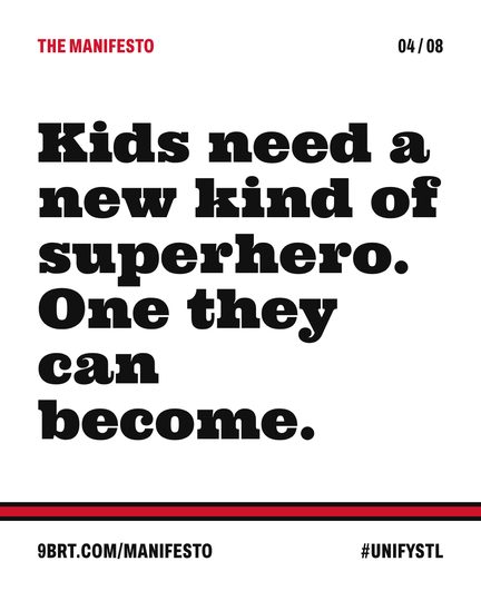Slide 4: Kids need a new kind of superhero. One they can become.