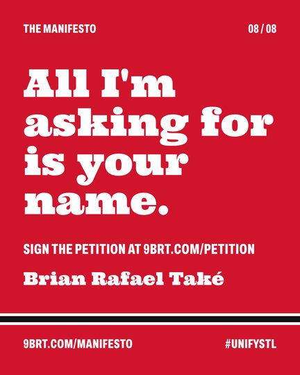 Slide 8: All I'm asking for is your name.